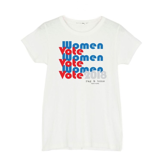 RAG & BONE | Limited Edition Vote Tee 2018 in White - Picture 2 of 3